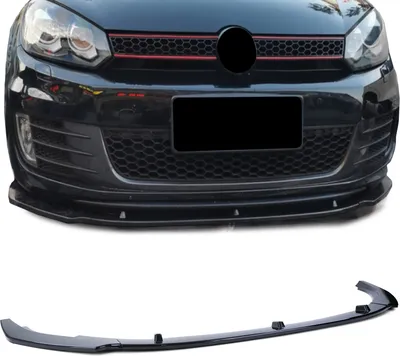 Image de Spoiler avant Performance Spoiler Lèvre pare-chocs en noir brillant pour VW Golf