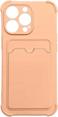 Zdjęcie produktu dla Card Armor Case etui pokrowiec do iPhone 11 Pro portfel na kartę silikonowe pancerne etui Air Bag różowy