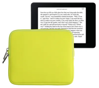 Produktbild von kwmobile Schutztasche für eReader - Neopren Tasche Hülle Cover Case Schutzhülle Gelb - 17,5 x 14,7 cm Innenmaße