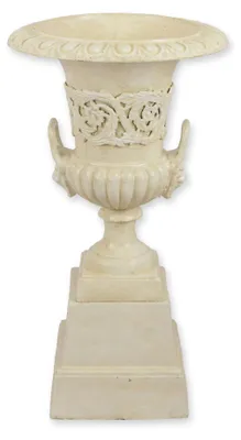Produktbild von Amphore Pflanzgefäß Gusseisen Sockel Replikat Retro Design Dekoration