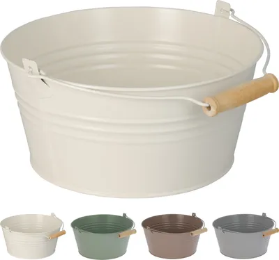 Produktbild von 3x Blumentopf mit Henkel Pflanzgefäß Balkontopf Hängetopf Ø22xH10cm