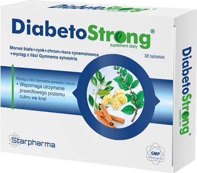 Produktbild von DIABETO STRONG Blutzuckerspiegel Starpharma 30 Tabletten