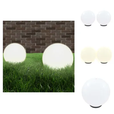 Obrázek produktu pro vidaXL LED zahradní světla 2 ks. Kulové 40 cm PMMA - venkovní osvětlení