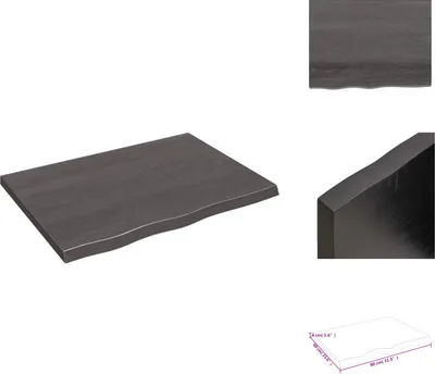 Obrázok produktu pre vidaXL Nástenná polica tmavo šedá 80x60x(2-4) cm masívne drevo ošetrené dubom - Nástenné police
