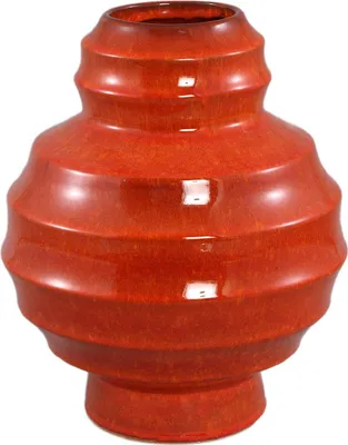 Produktbild von PTMD - Portian Vase - Orange - 29x29x35,5cm