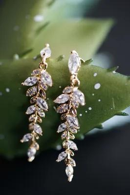 Produktbild von Boho Ohrringe gold, Gold Blatt Ohrstecker, Herbst Blatt Vintage Ohrringe, Blatt Schmuck,Geschenk Geburtstag, Weihnachtsgeschenk, Valentinstagsgeschenk