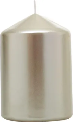 Obrázek produktu pro Sviečka MagicHome Vianoce, 7x10 cm, valcová, šampaň, metalický efekt