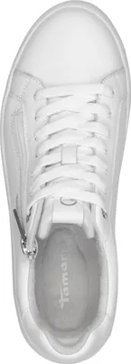 Produktbild von Tamaris Damen Sneaker mit dekorativem Reißverschluss 1-23709-44, Größe:40 EU, Farbe:Weiß