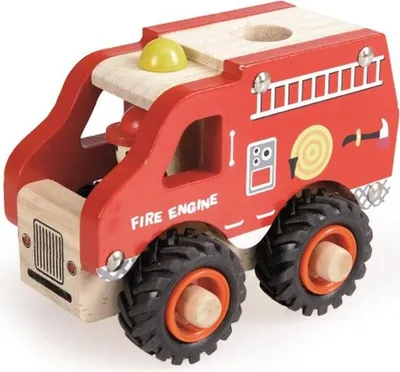 Produktbild von Egmont Toys Feuerwehrauto aus Holz 13x8x10 cm