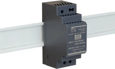 Zdjęcie produktu dla EXSYS HDR-30-24, Zasilanie, Czarny, Zasilanie, Ochrona przez zbyt wysokim napięciem, Przeładowanie, Krótkie spięcie, 36 W, 85 - 264 V