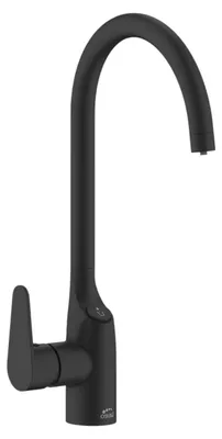 Produktbild von Spülenarmatur mit Wasserfilter U-Auslauf 360 Grad schwarz