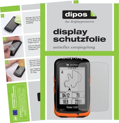 Produktbild von 3x Schutzfolie für Bryton Rider 530 matt Displayschutzfolie Folie Display Schutz dipos