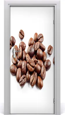 Produktbild von Tulup Türaufkleber 85x205 cm Dekorative Aufkleber Selbstklebend Wasserdichte Tapete Abnehmbar Schlafzimmer Wohnzimmer Wohnkultur - Kaffeebohnen