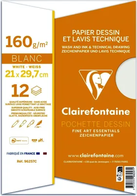 Produktbild von Clairefontaine 96257C, 12 Blätter