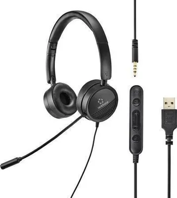 Obrázek produktu pro Renkforce RF-HS-360 PC-Headset USB Stereo On Ear Schwarz (RF-4737358)