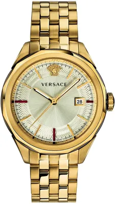Image de Versace VERA00618 Glaze argent or Bracelet en acier inoxydable Montre homme NOUVEAU