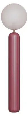 Produktbild von LED Stehleuchte außen Akku dimmbar Metall 153 cm hoch IP54 Bordeaux Weiß Kugel Schirm rund 700 lm Modern, KI-generiertes Bild