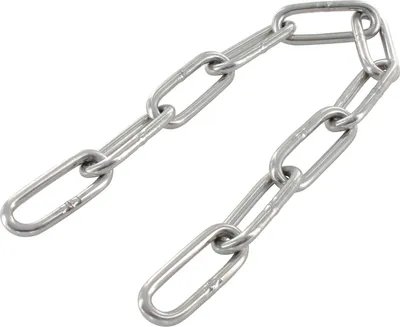 Produktbild von Rundstahlkette langgliedrig ähnl. DIN763 ø 6 mm Stahl feuerverzinkt