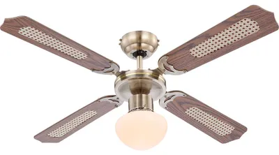Produktbild von LED Deckenventilator, Leuchte, Zugschalter, 3-Stufen, D 106,6 cm