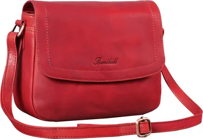 Produktbild von Benthill Handtasche Damen Leder - Umhängetasche aus Rindsleder - Schultertasche aus echtem Leder mit Reißverschluss - Vintage Bag Beutel