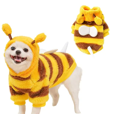 Produktbild von Hundesweater mit D-Ring – Warme Fleece-Kleidung für kleine und mittelgroße Hunde