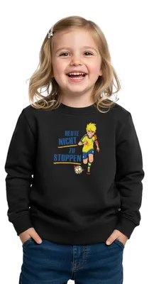 Produktbild von Spreadshirt Teufelskicker Heute Nicht Zu Stoppen Kinder Premium Pullover, 122/128 (6 Jahre), Schwarz