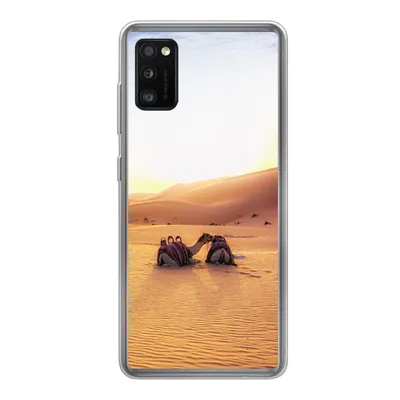 Produktbild von MuchoWow® Handyhülle Schutzhülle Hülle für Samsung Galaxy A41 Kamel - Wüste - Sand Silikon Softcase Handy Hülle - Mobiltelefon
