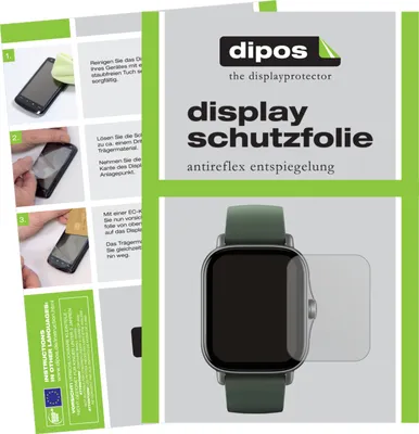 Produktbild von 6x Schutzfolie für Amazfit GTR 2e matt Displayschutzfolie Folie Display Schutz dipos