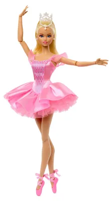 Produktbild von Barbie Signature Ballet Wishes Puppe, Sammelfigur-Modepuppe in seidigem, rosafarbenem Tutu, Modepuppe, Weiblich, 6 Jahr(e), Mädchen, 60 mm, 256 g