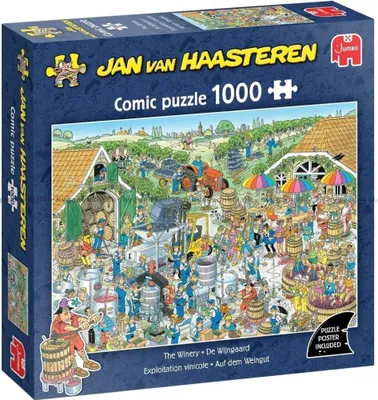 Image de Jan van Haasteren, Sur le domaine viticole, puzzle de 1000 pièces
