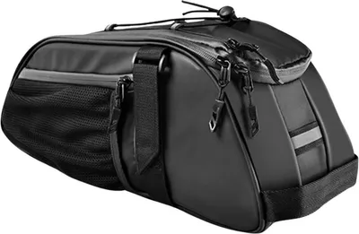 Produktbild von Wasserdichte Fahrradtasche Schwarz - Multifunktionale Schultertasche mit Reflektoren & mehreren Fächern - Oxford Material - Bike Bag