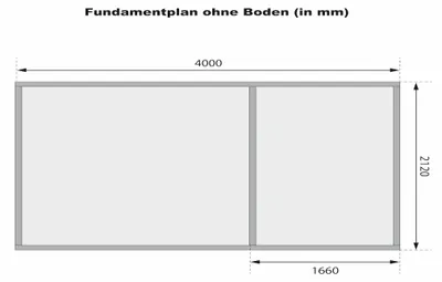 Produktbild von Gartenhaus Zweiraumhaus Nordhorn 19 mm naturbelassen