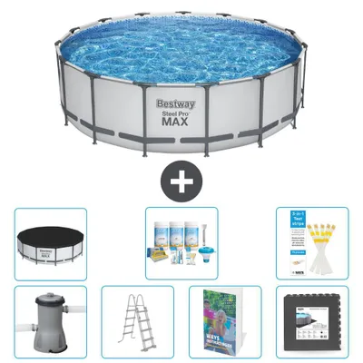 Produktbild von Bestway Steel Pro MAX Rund - 488x122 cm - 6-teilig S581