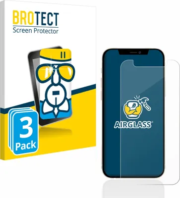 Produktbild von 3x BROTECT Schutzglas für Apple iPhone 12 mini Schutzfolie Panzer Folie Glas Display Schutz klar