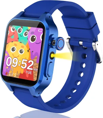 Produktbild von Kinder Smartwatch 32 Spiele Kamera Musik Video Hörbuch Wecker Touchscreen Fitnessuhr Geschenk für Jungen Mädchen Schüler 4 12 Jahre