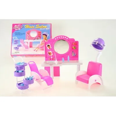 Produktbild von Gloria Friseursalon Spielset mit Spiegel, Waschbecken, Trolley & Zubehör