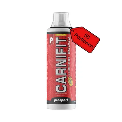 Produktbild von Prosport CARNIFIT® DIRECT 50000, flüssiges L-Carnitin, 500ml Flasche