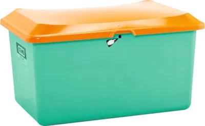 Produktbild von CEMO Streugutbehälter PLUS3 grün-orange 400 l