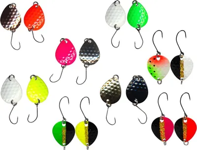 Produktbild von FTM Bilg Spoon - 2 Plättchen 1,7g Forellenblinker, Farbe:silberfarben/pink