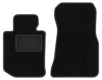 Productafbeelding van Velours voormatten voor BMW 4 G22 2020-2022 (coupé) – 2-delig, zwart, op maat – Wielganizator LUX