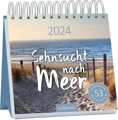 Produktbild von Postkartenkalender Sehnsucht nach Meer 2024