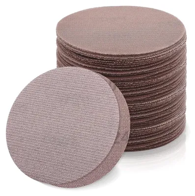 Zdjęcie produktu dla Tarcze szlifierskie siatkowe, 125 mm, z rzepem, ziarno 240, 50 sztuk. Szlifowanie bezpyłowe