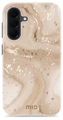 Zdjęcie produktu dla Etui MIO do telefonu Samsung Galaxy A37 – etui MagSafe, twarde etui tylne – Gold Marble