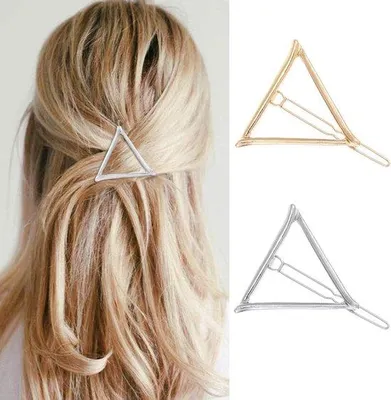 Image de Barrettes dorées laquées pour filles et femmes, lot de 2