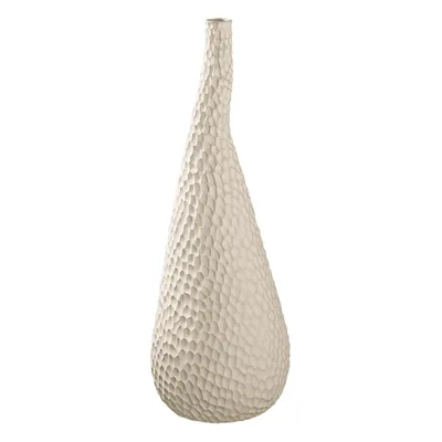Produktbild von ASA Selection Carve Vase, Handgefertigte Blumenvase, Blumentopf, Blumen, Dekoration, Steinzeug, Beige, 17 cm, 1334011