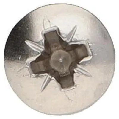 Produktbild von Spanplattenschrauben Edelstahl A2 Rundkopf Pozi 4,5 x 25