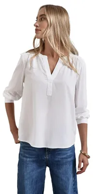 Image de Street One - Tunique/Blouse pour femmes, modèle A345112, couleur unie, blanc cassé, taille 34 (EU)