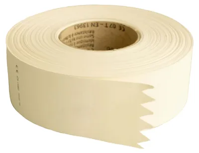 Produktbild von Dalsys Fugendeckstreifen mit Falzrille aus Papier Weiß 75m, Fugenband, Bewehrungsstreifen zum Verspachteln von Gipskartonplatten, rissfest