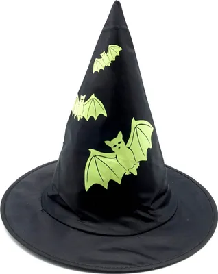Produktbild von Kinder Halloween Hexen Hut (Motiv: Fledermaus)