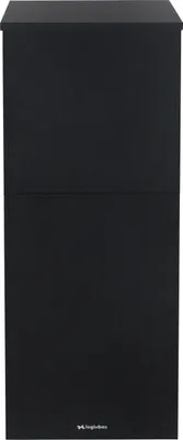 Produktbild von LOGIXBOX Freistehender Paketkasten – Paketbox mit 1.0 mm Stahldicke - Paketbriefkasten Trendybox Entnahme von vorne Schwarz